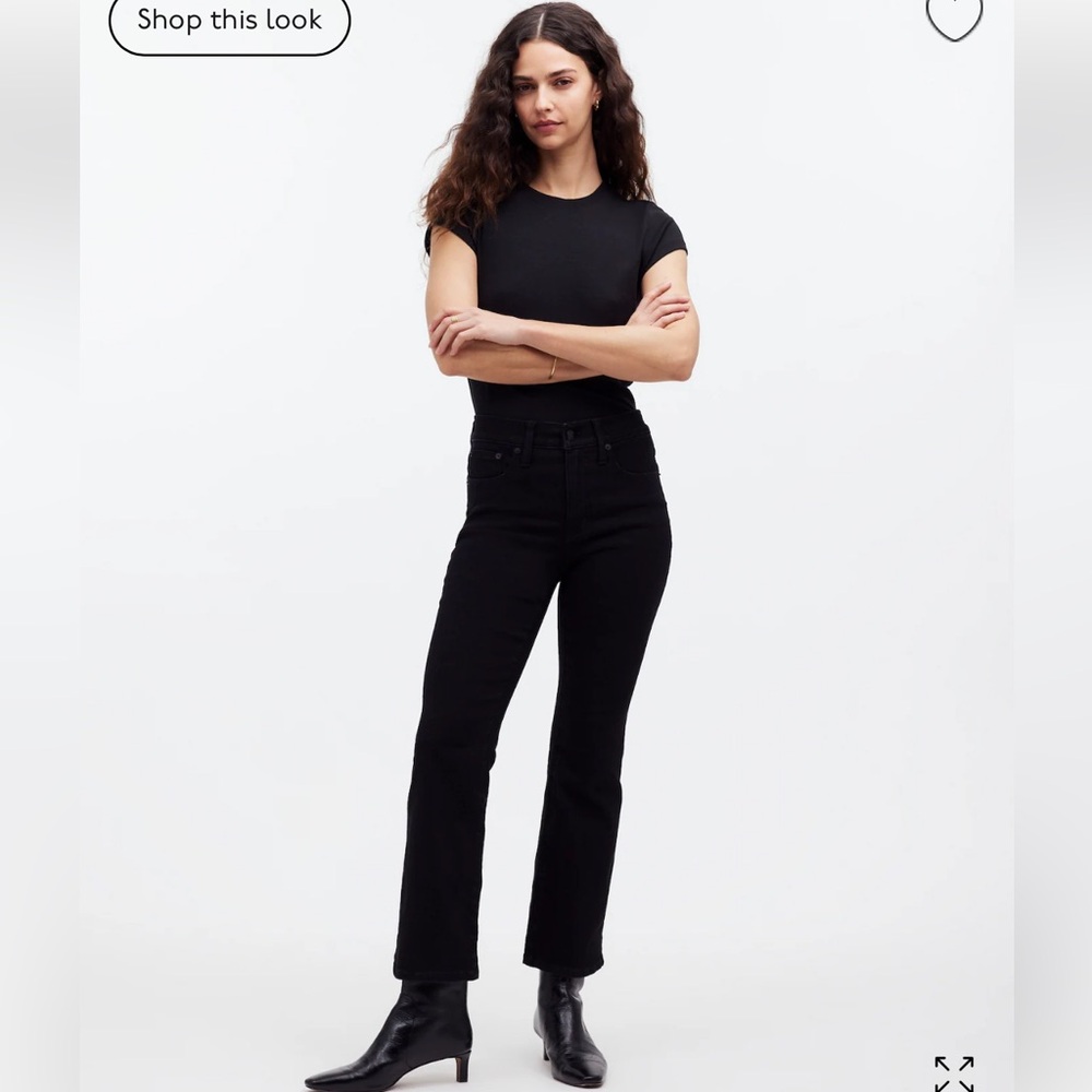 NWT Madewell kick out crop mid rise jeans